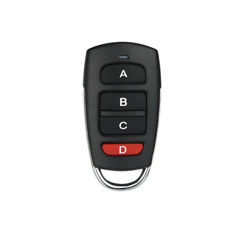 ABCD 433Mhz Copy Remote Control 4 Key Metal Clone Remotes Duplicator For Gadgets Car Home Garage Door Only Copy Fixed Learn Code